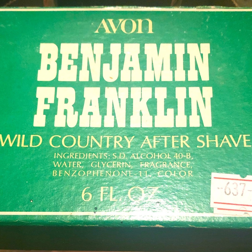 Vintage Avon Benjamin Franklin new in box after shave